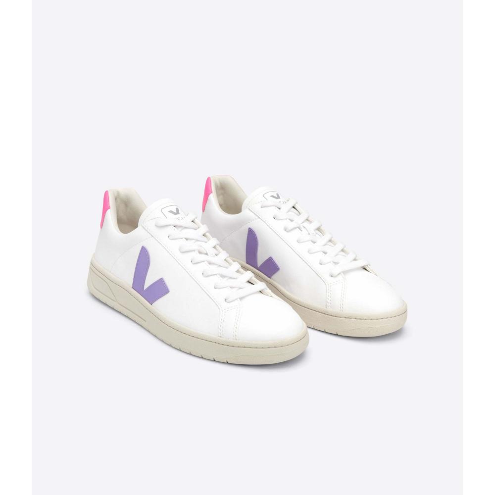 Women's Veja URCA CWL Shoes White/Purple/Pink | SG 563CTV